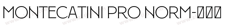 Montecatini Pro Norm字体转换